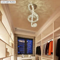 Elegant crystal musical note pendant light – fashion store chandelier