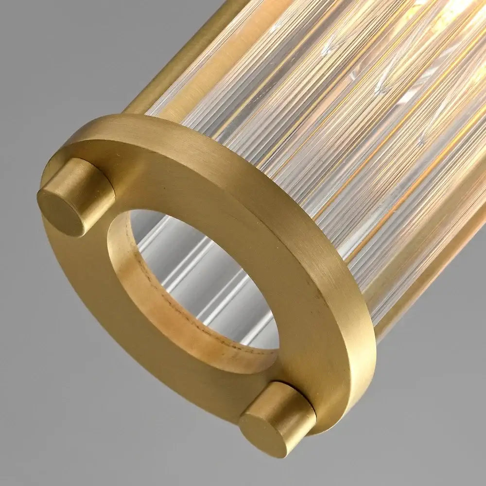 Elegant gold glass shade pendant lights kitchen & dining room