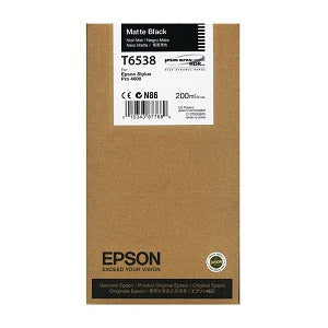 New, Pre-Owned - Epson T6538 Matte Black Ink Cartridge, T653800