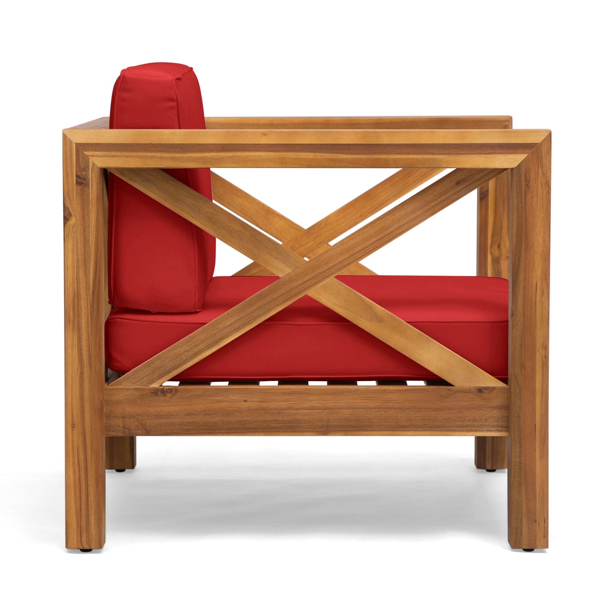 Brava Mid-Century Modern Club Chair with Water Resistant Cushions