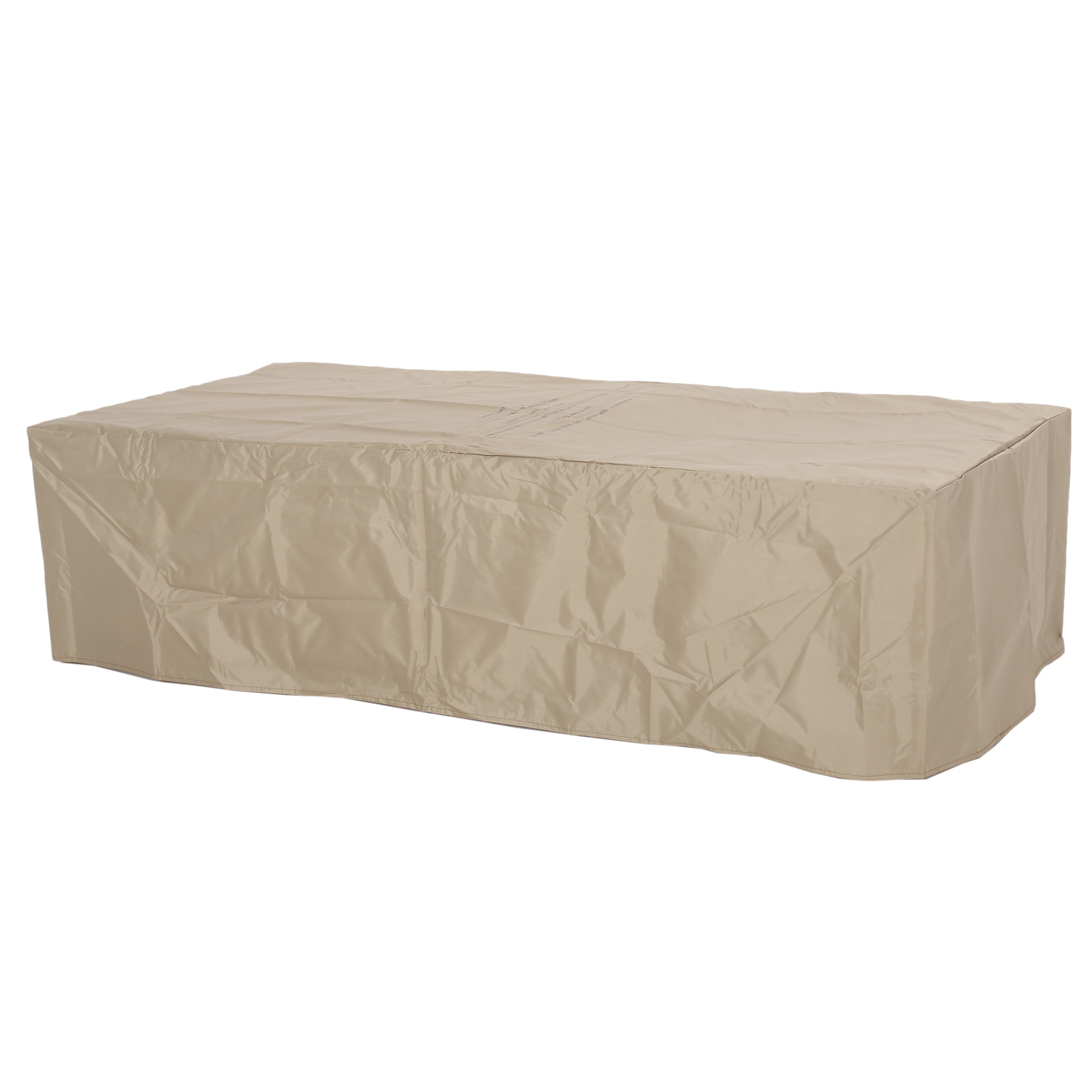 Rectangle 14.75 in MGO Fire Pit 50,000 BTU Light Grey (Tank Cover Not Included)