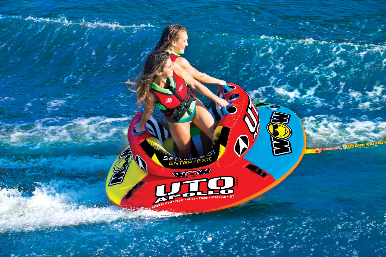 WOW Sports Uto Apollo 2 Person Towable Water Tube For Pool and Lake (18-1090 )