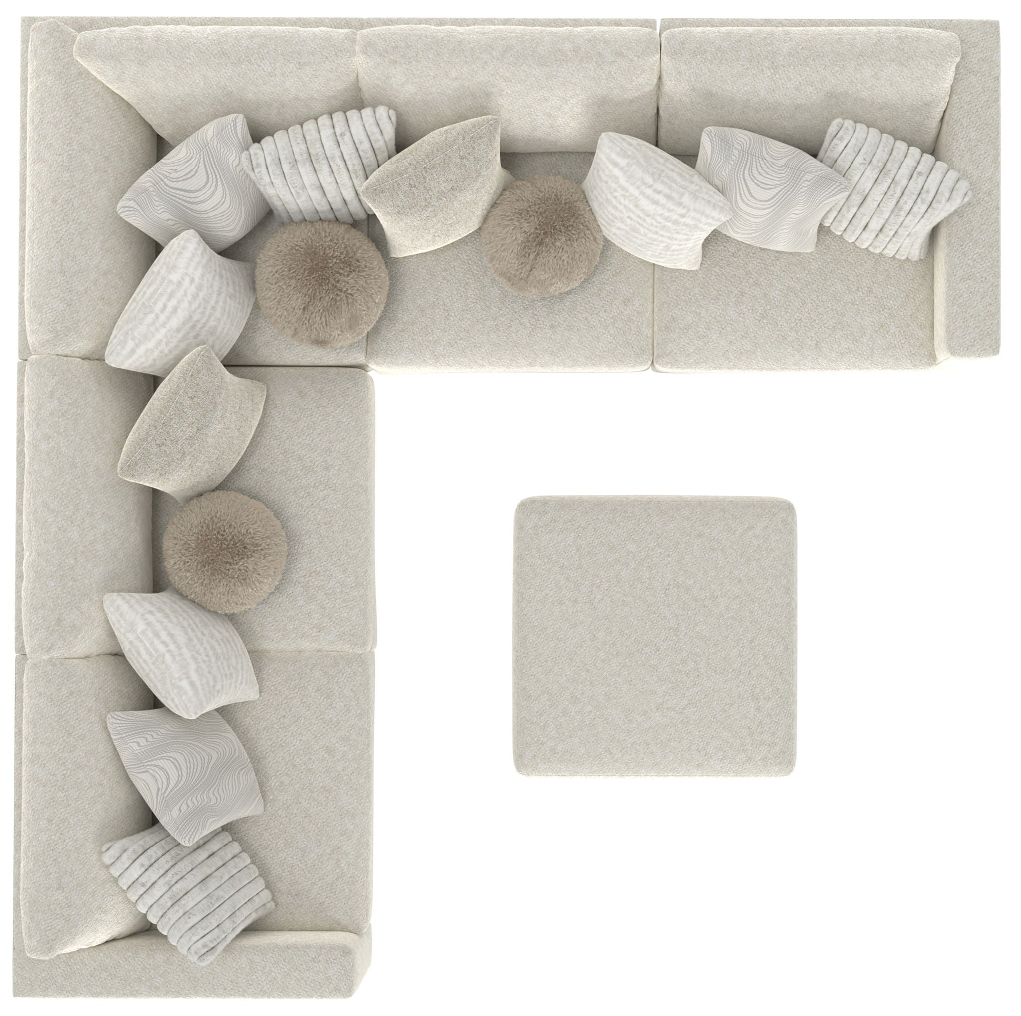 Ritzy - Modular Sofa And Included Cocktail Ottoman
