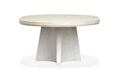 Lorelei - Extendable 54" Round Dining Table - Misty Cloud