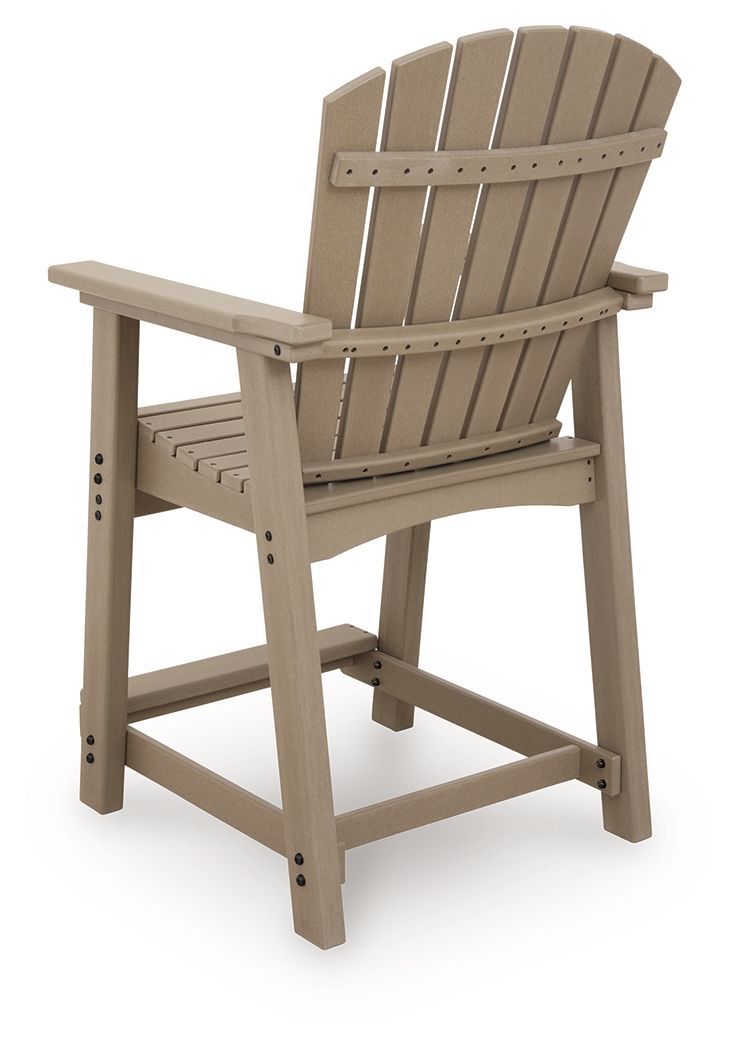 Seacliff Beach - Barstool (Set of 2) - Medium Brown