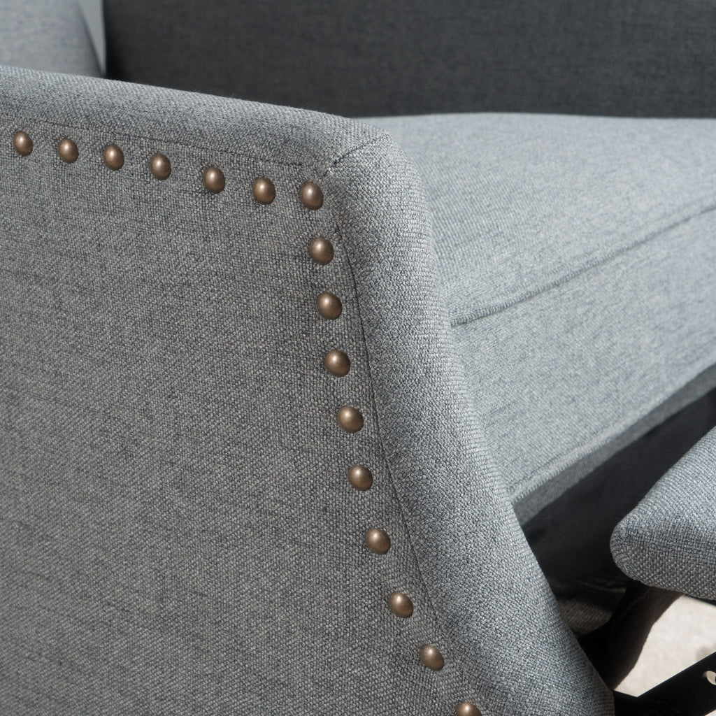 Westeros Wing Back Fabric Upholstered Recliner