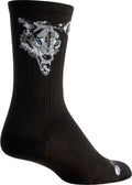 SockGuy SGX Wolf Socks - 6" Black Small/Medium