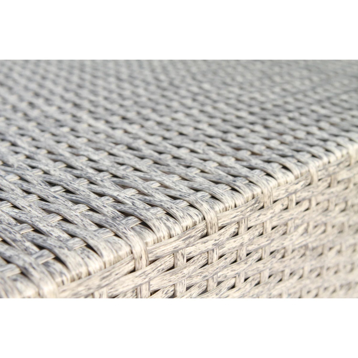 Outdoor Corner Wedge Chair Wicker Espresso Coastal with Cushion