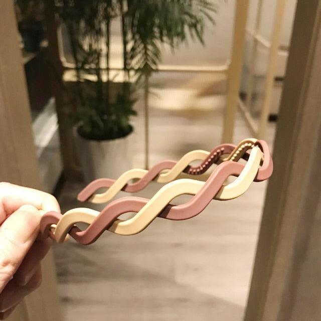 Fashion Headbands for Hair Woman Soft Colorful Hit Color Bezel Hair Bands Hair Hoop Bezel for Hair Headband Gorgeous Hair Accessories For Women
