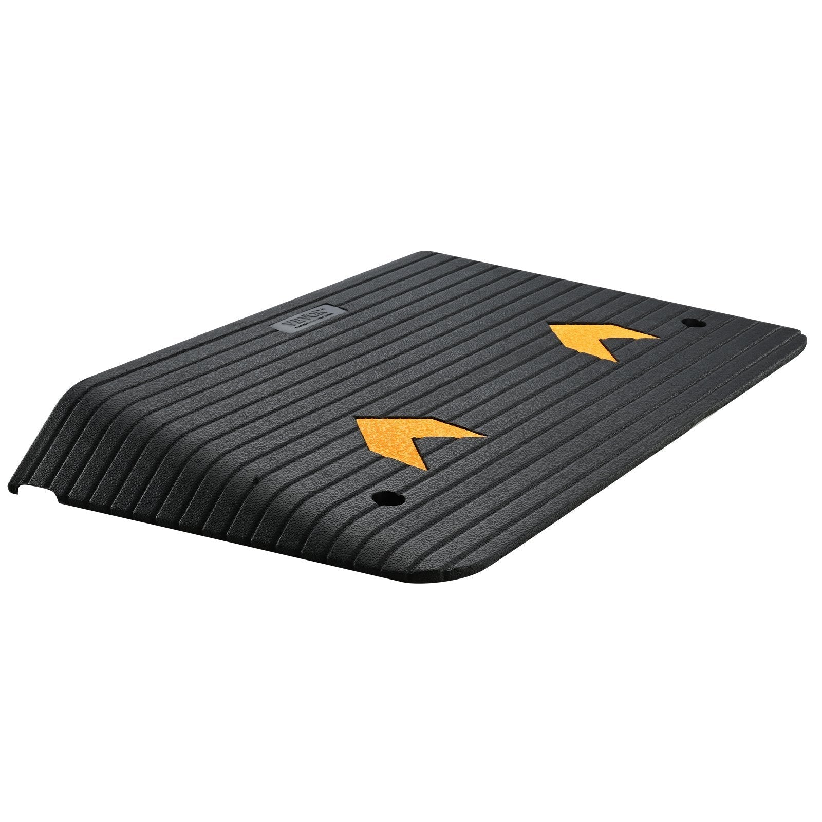 Threshold Ramp Rubber 3.5 In Non-Slip Beveled Doorway 35.5x21 In Channel