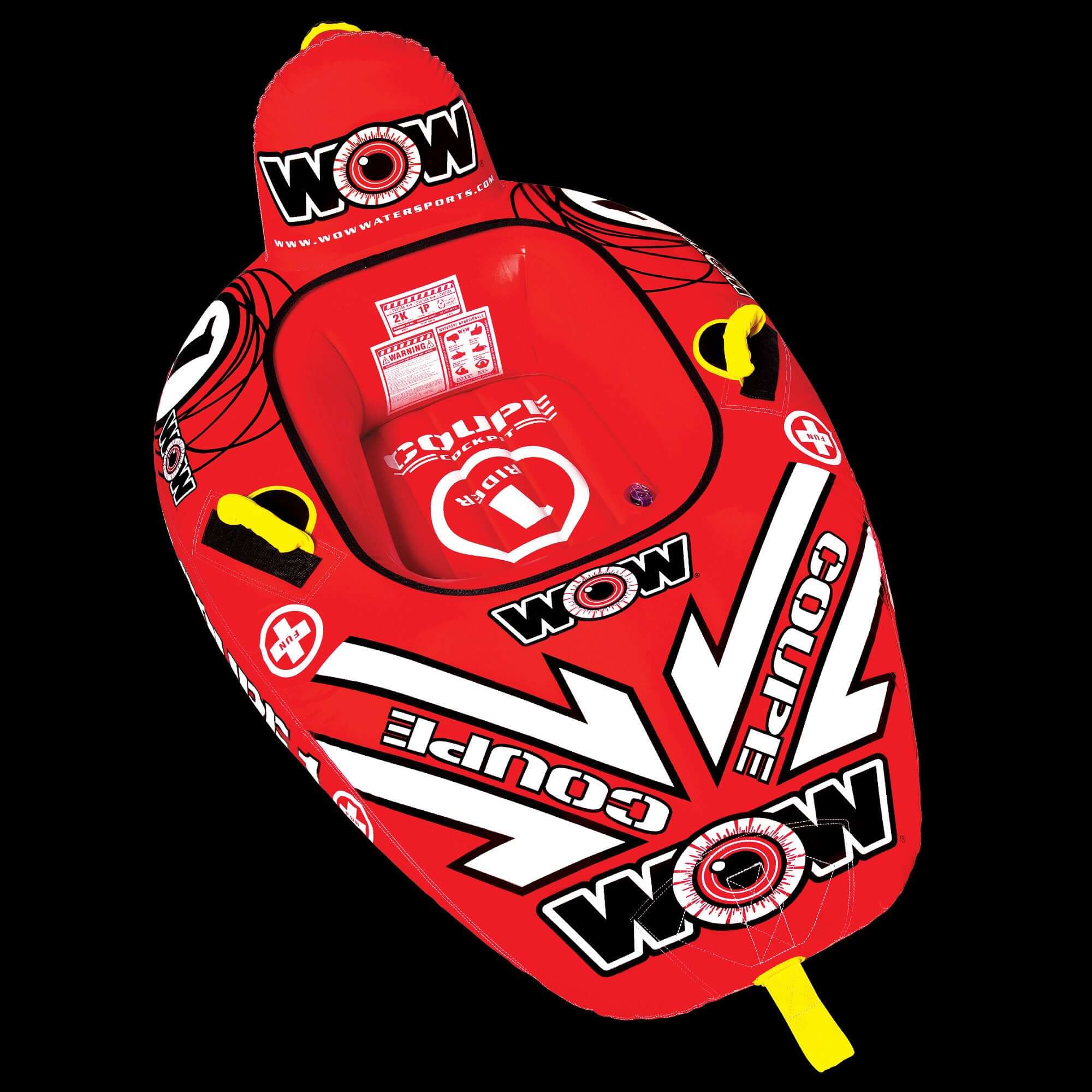 WOW Watersports 1 Person Coupe Cockpit Towable Water Tube