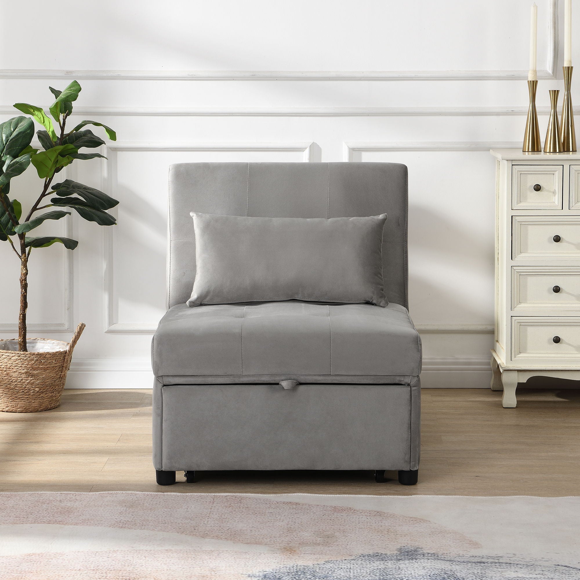 Versatile Folding Ottoman Sofa Bed Multifunctional Space Saver