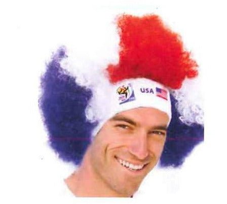 Collectible Vintage FIFA World Cup Wigs and Headbands - Lot