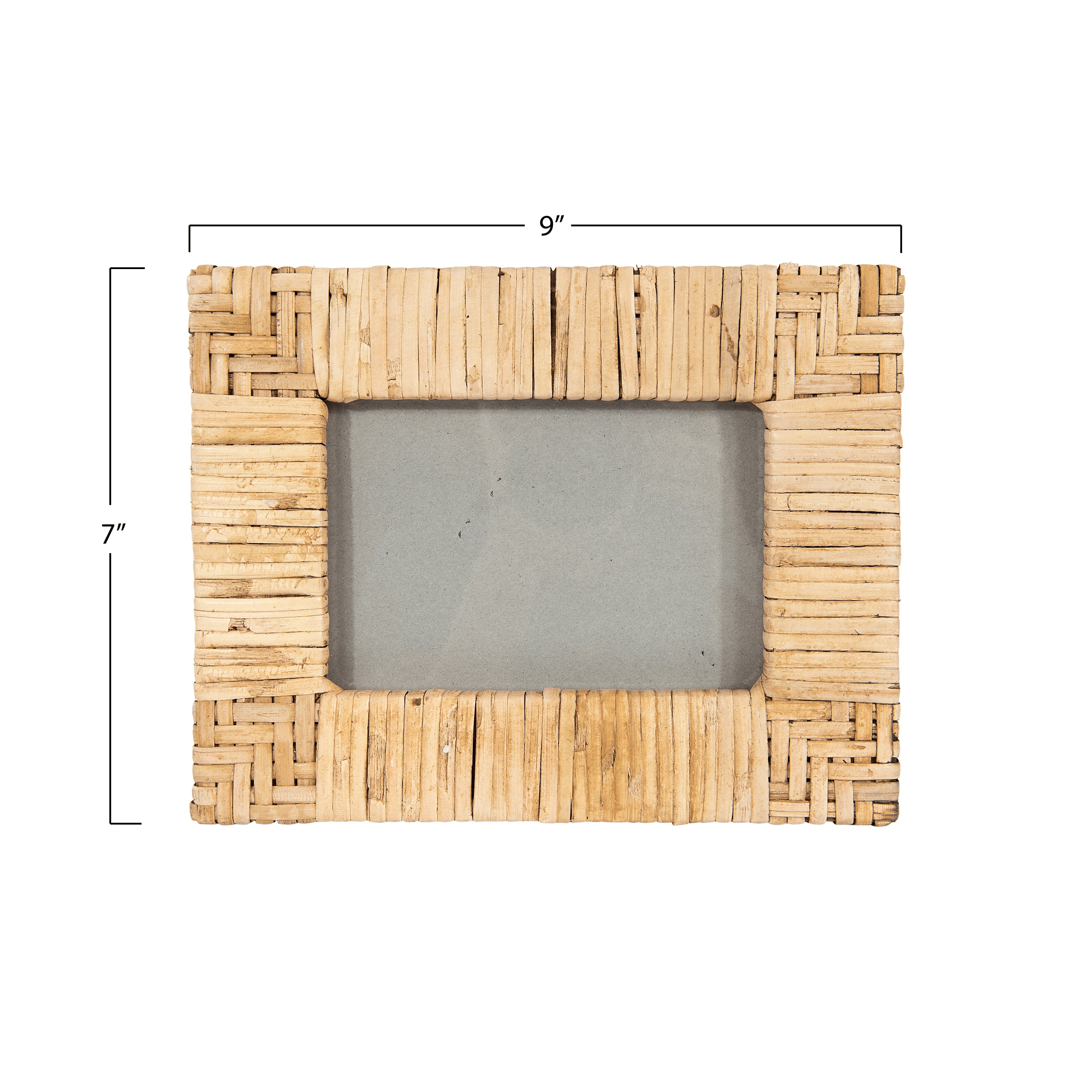 Hand-Woven Rattan 4x6 Picture Frame