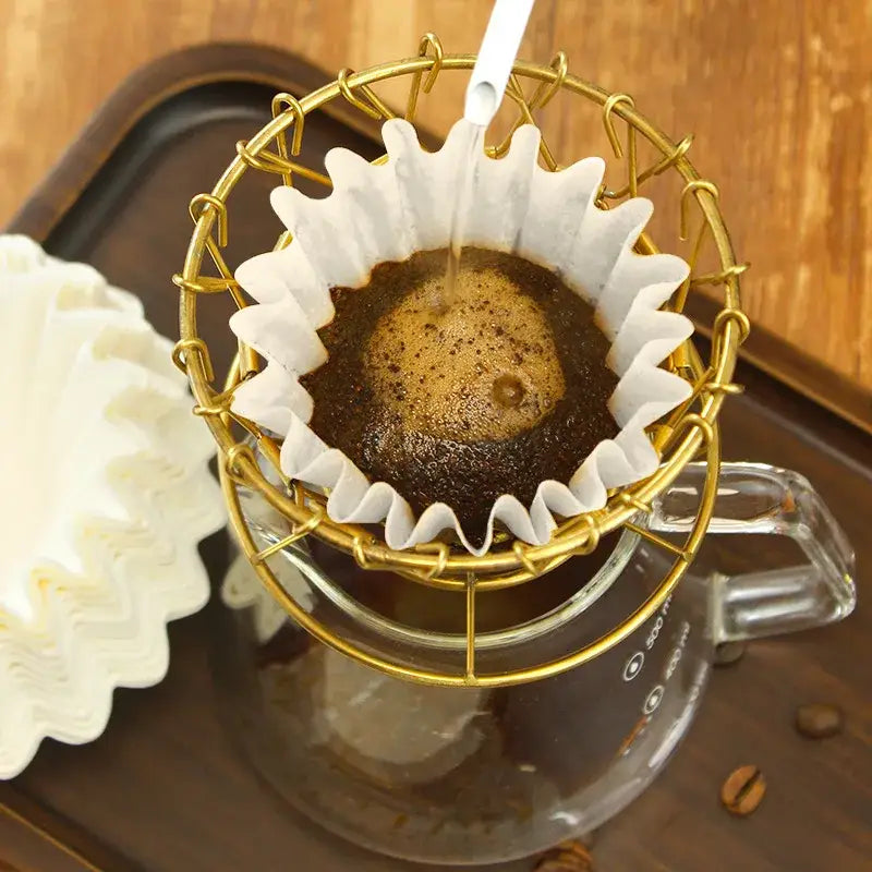 DecorBites™ Coffee Filters: Disposable White Paper Baskets for 1-4 Cups