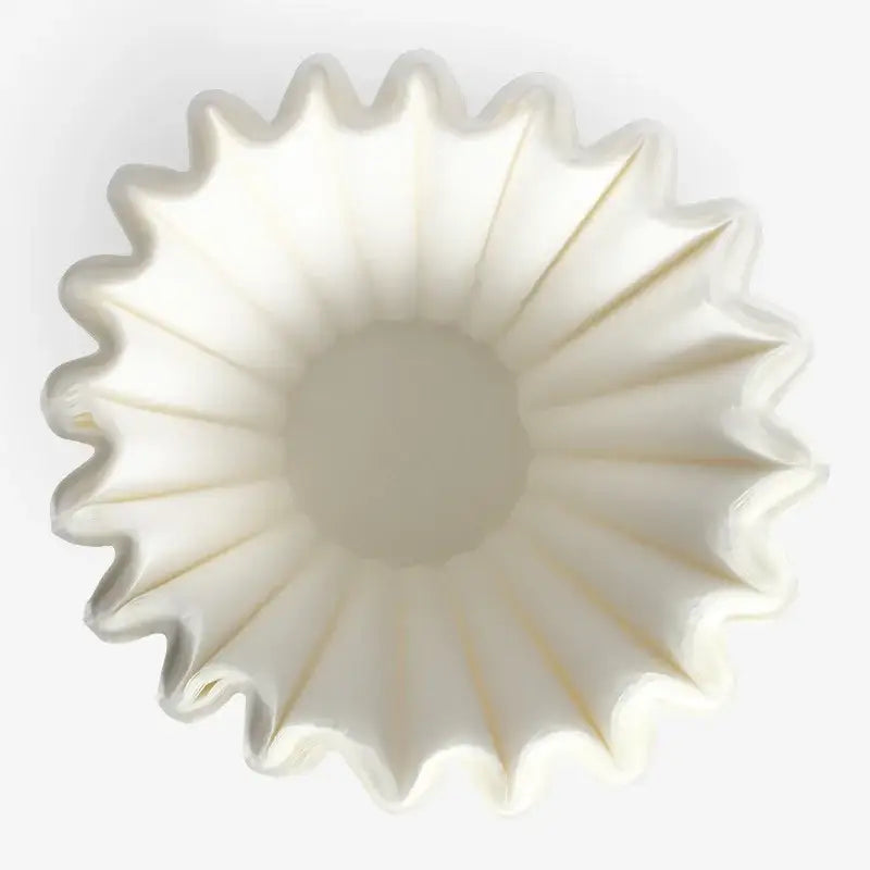 DecorBites™ Coffee Filters: Disposable White Paper Baskets for 1-4 Cups