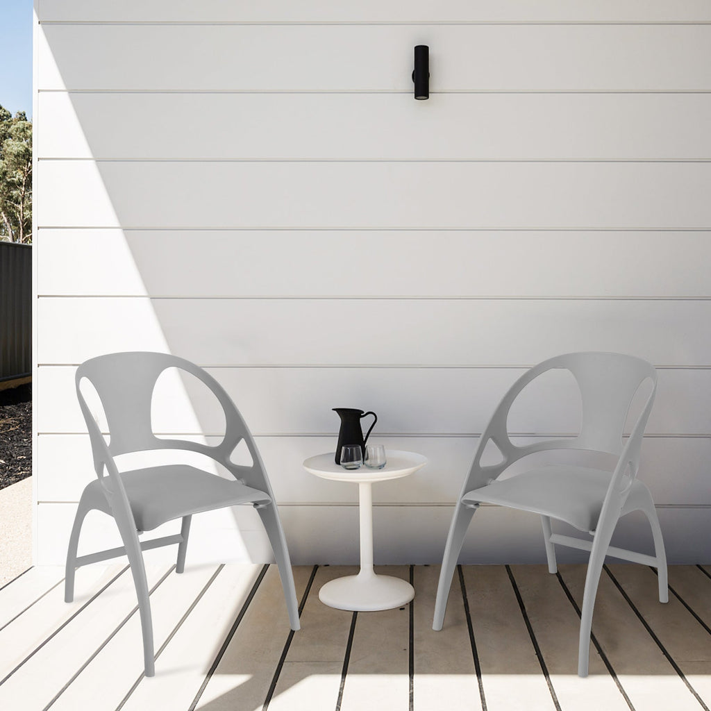 Folding Dining Chairs Set of 2 with Armrest and High Backrest