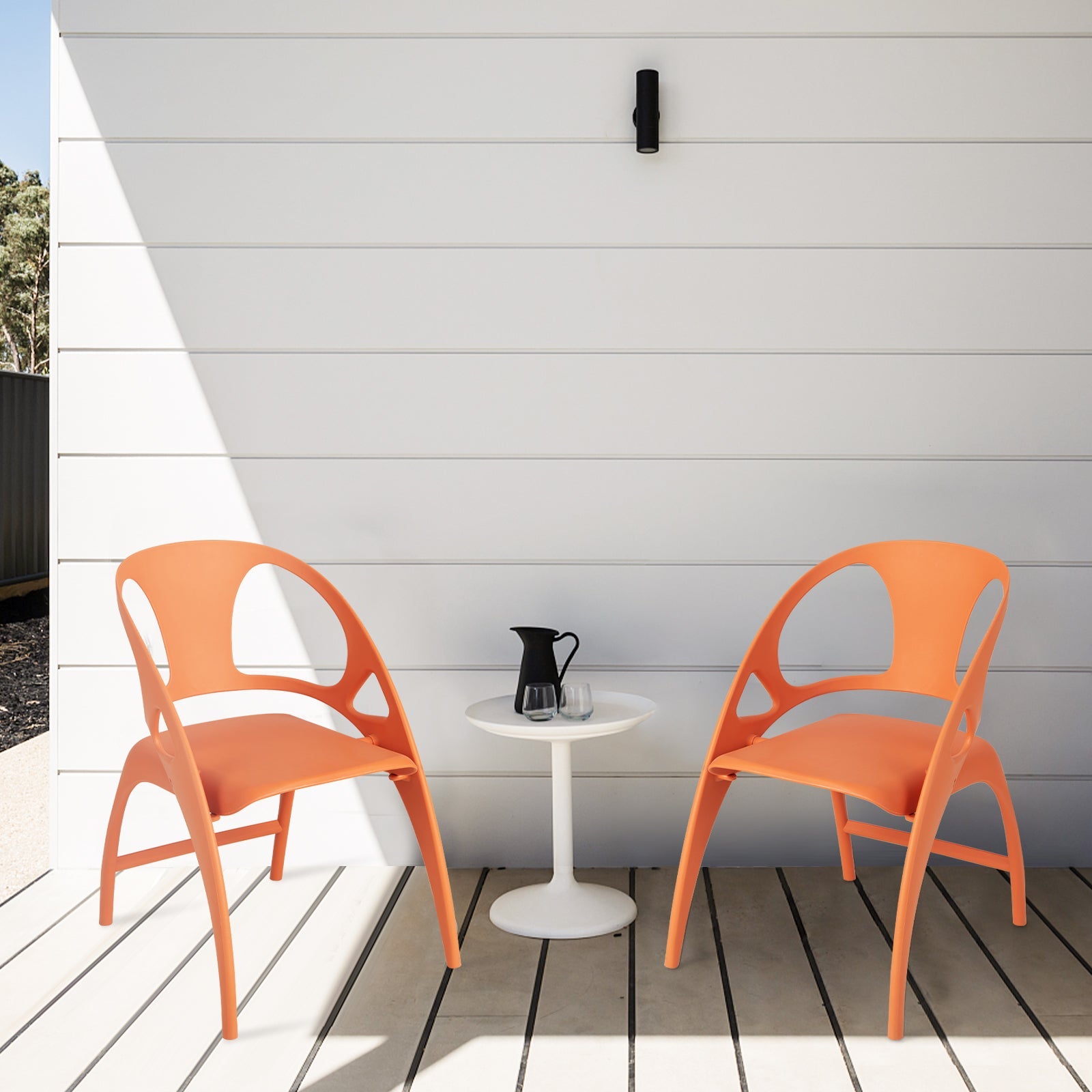 Folding Dining Chairs Set of 2 with Armrest and High Backrest