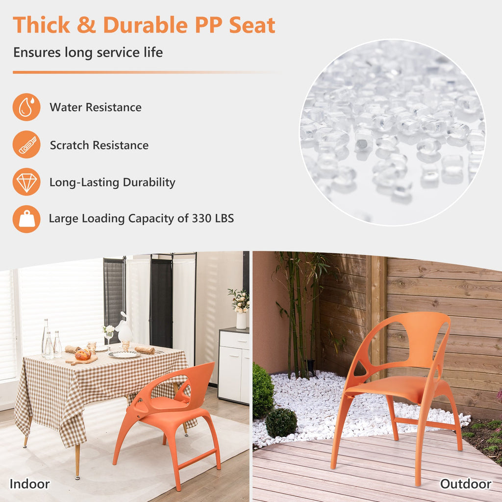 Folding Dining Chairs Set of 2 with Armrest and High Backrest
