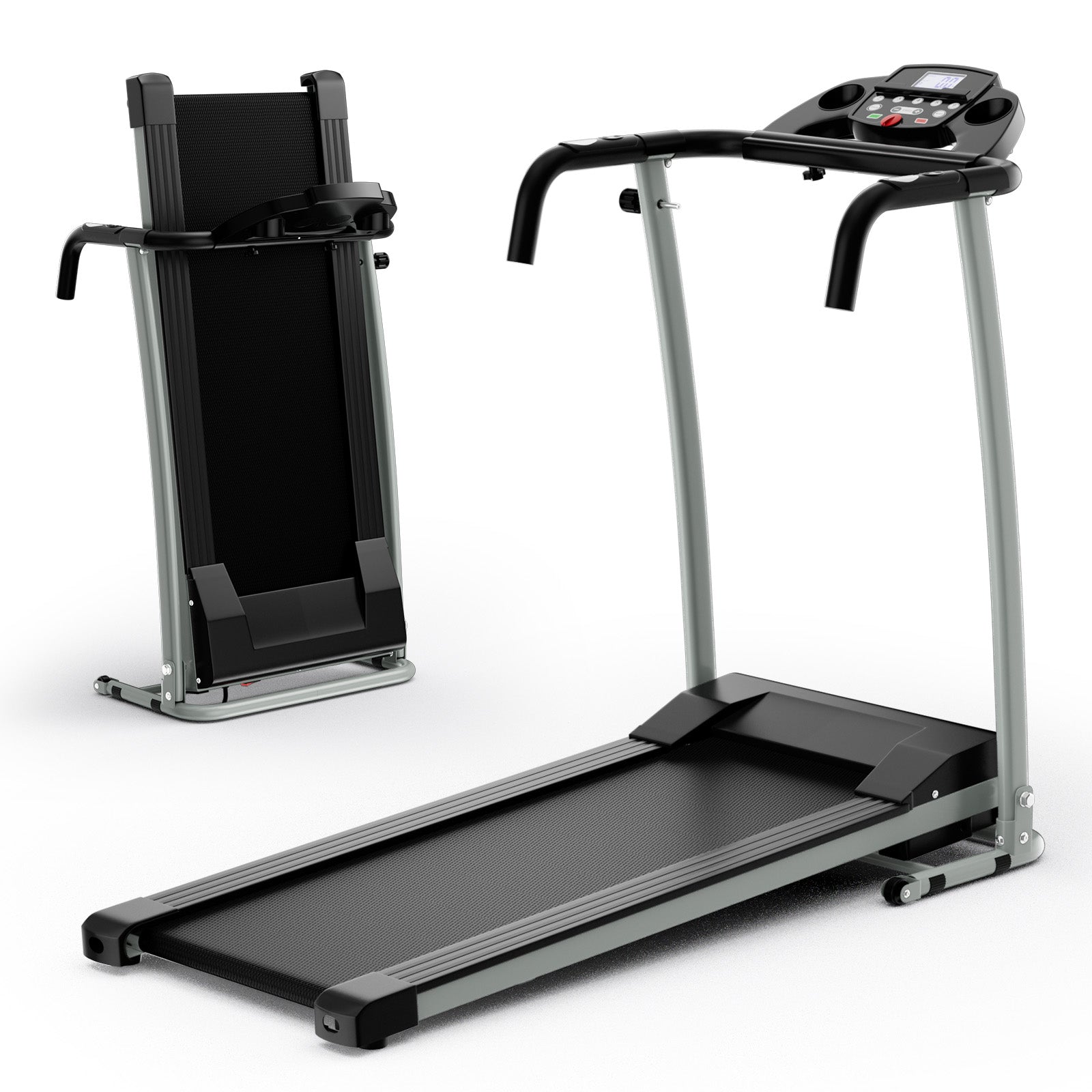 Folding Treadmill with 12 Preset Programs and LCD Display