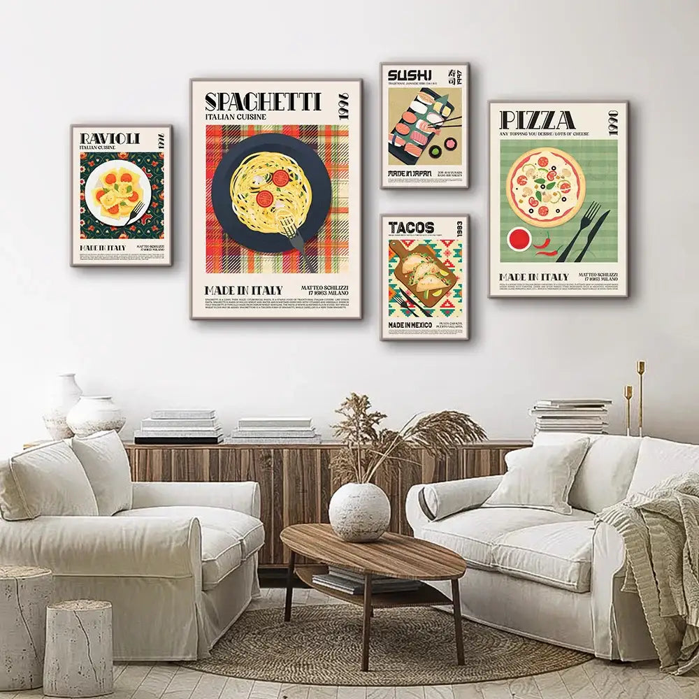 Foodie Canvas Wall Art Print
