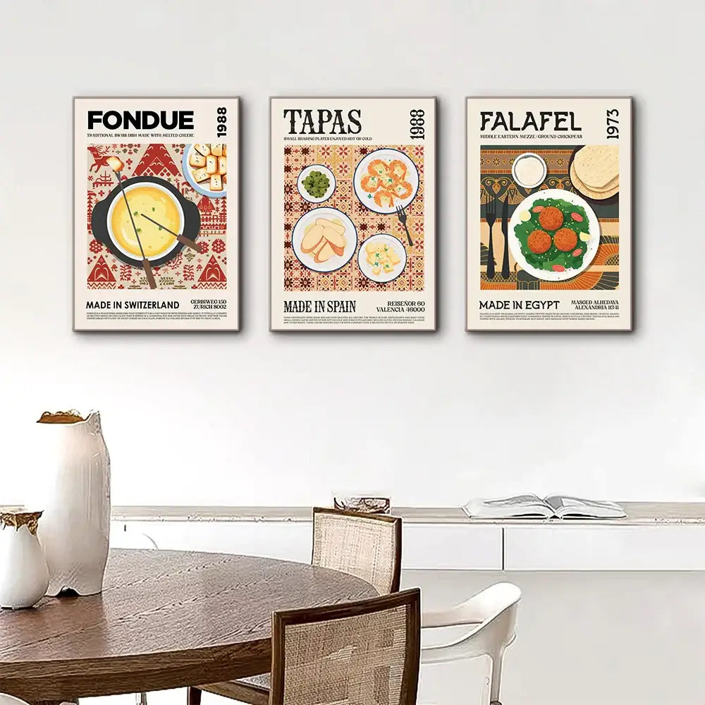 Foodie Canvas Wall Art Print
