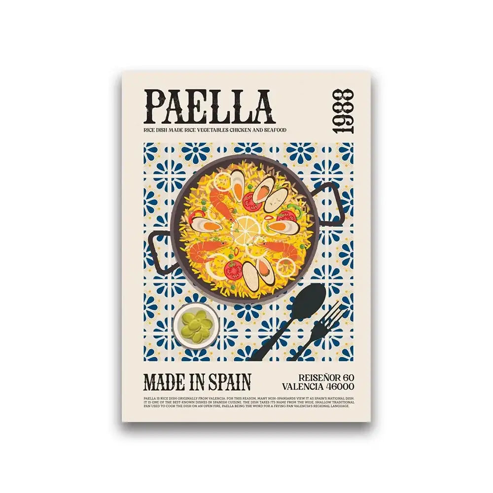Foodie Canvas Wall Art Print