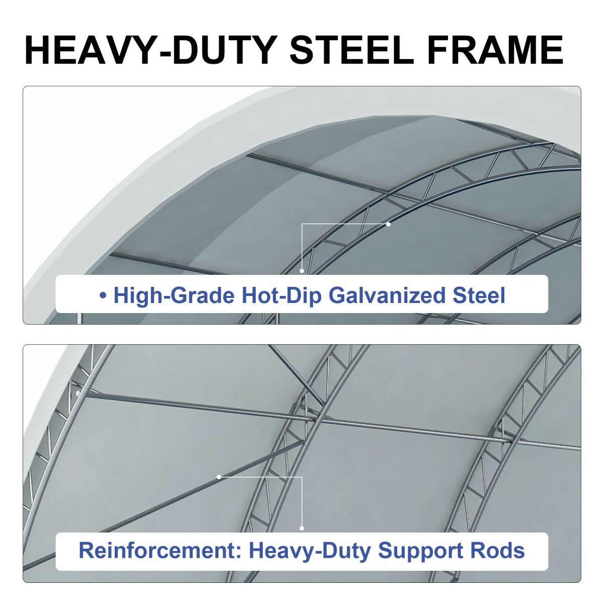Reinforced 20'x40' Double Truss Container Shelter