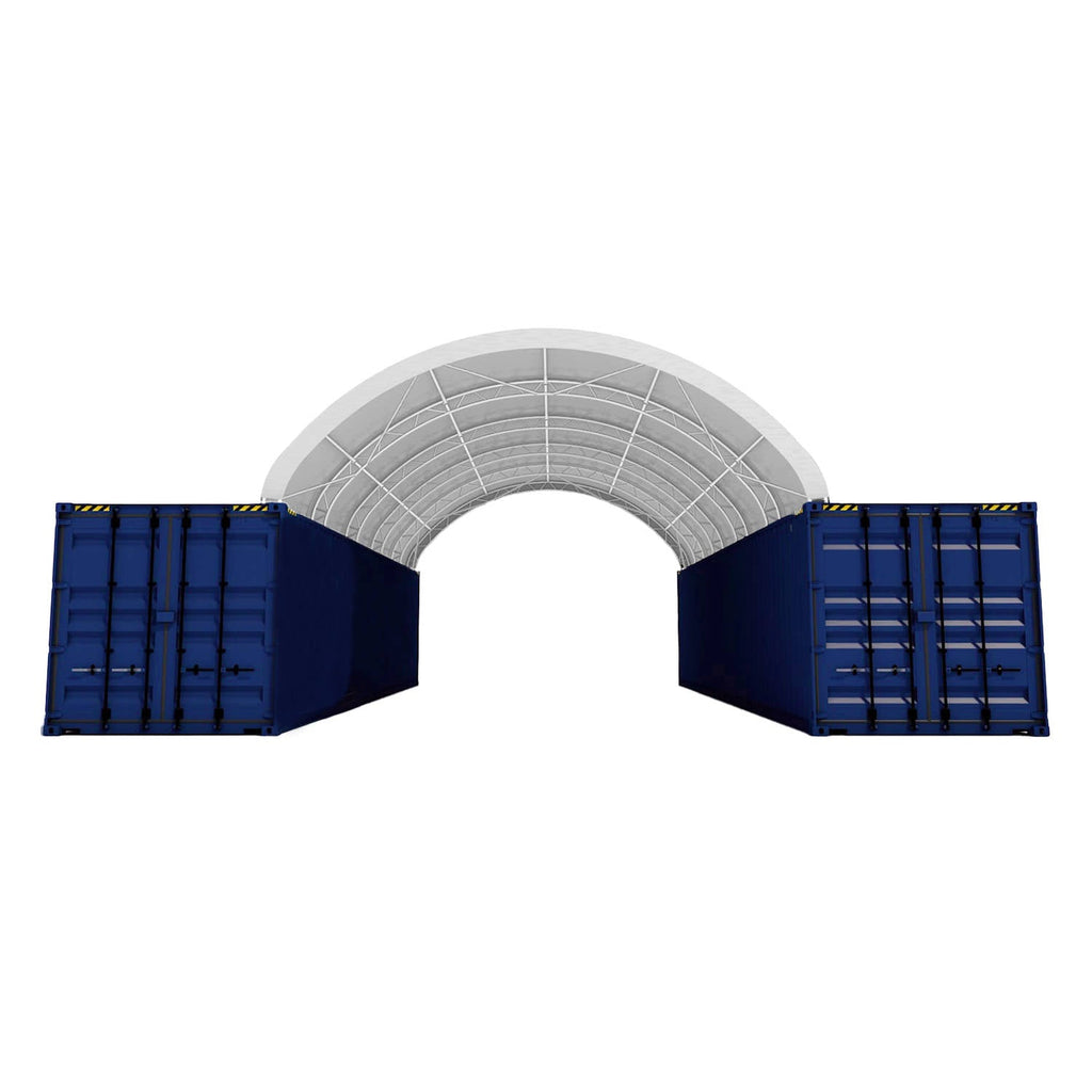 Reinforced 20'x40' Double Truss Container Shelter