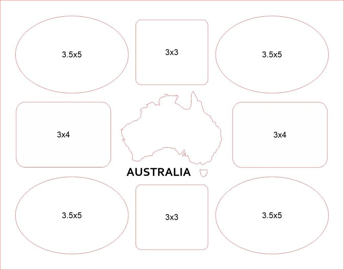 France Picture Frame - 11x14 Frame Hold 8x10 Photo or 8 Photos of Various Size