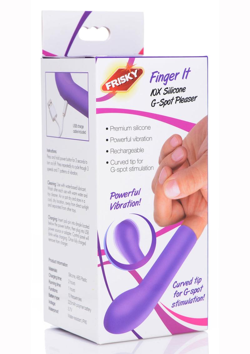 Frisky Finger It 10x Silicone Rechargeable G-Spot Pleaser Vibrator