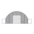 Front Panel with Winch Door for 50'x40'x17' Double Truss Container Shelter
