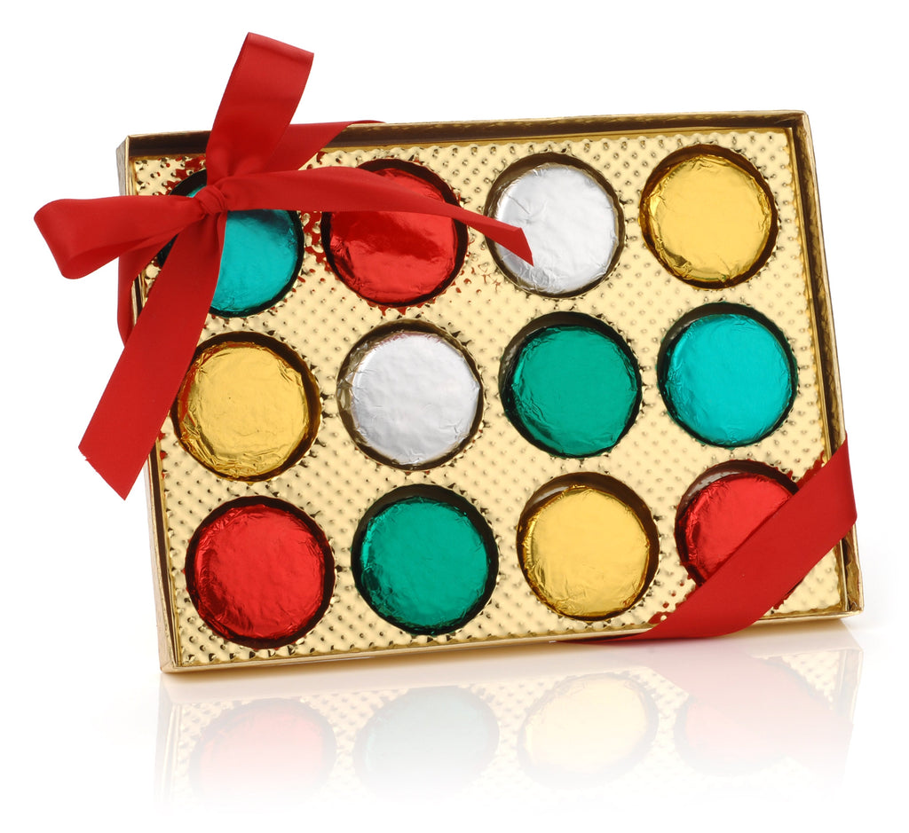 Foil Wrapped Hand Dipped & Decorated Sandwich Cookie- Gift Box
