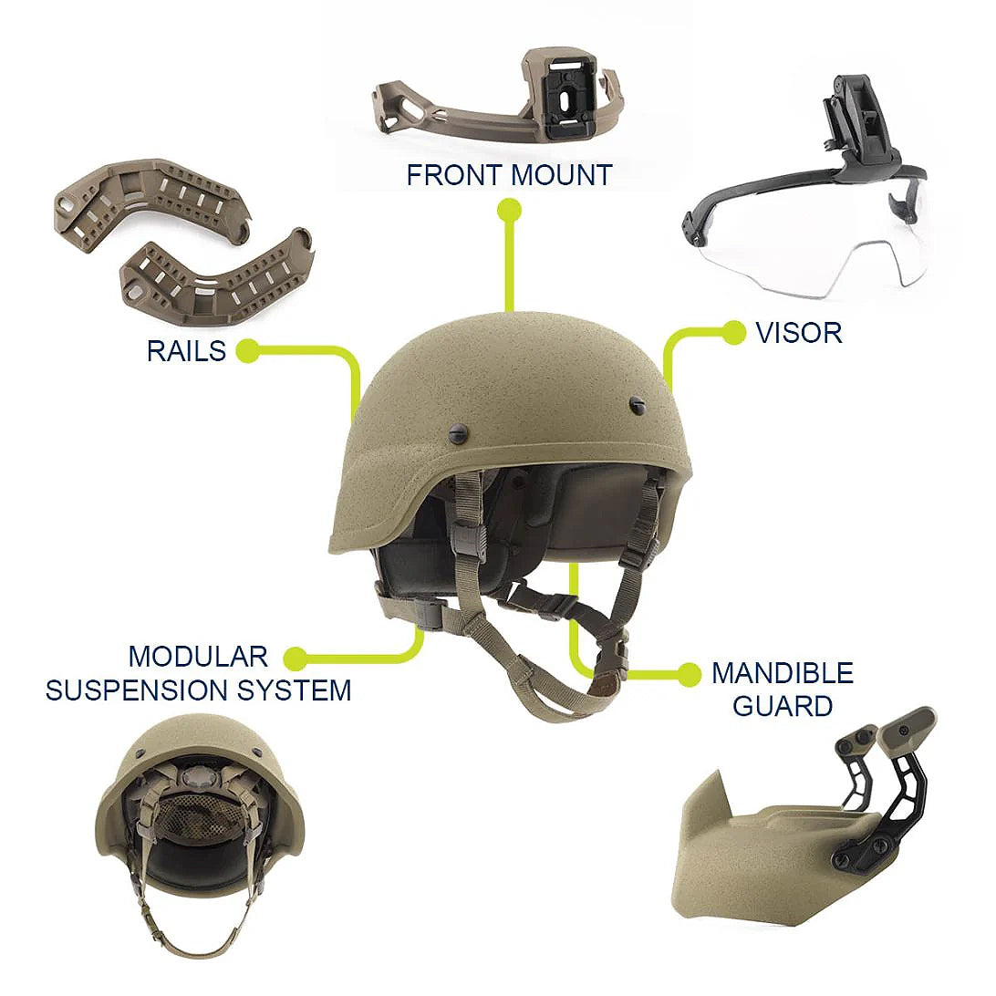 Galvion Viper Modernization Kit | Tan/Multicam