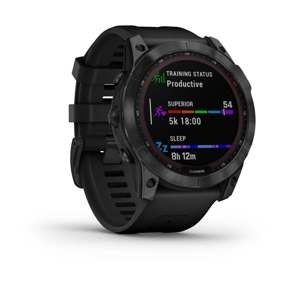 Garmin Fenix 7X Sapphire Solar | GPS Smartwatch w/ Flashlight