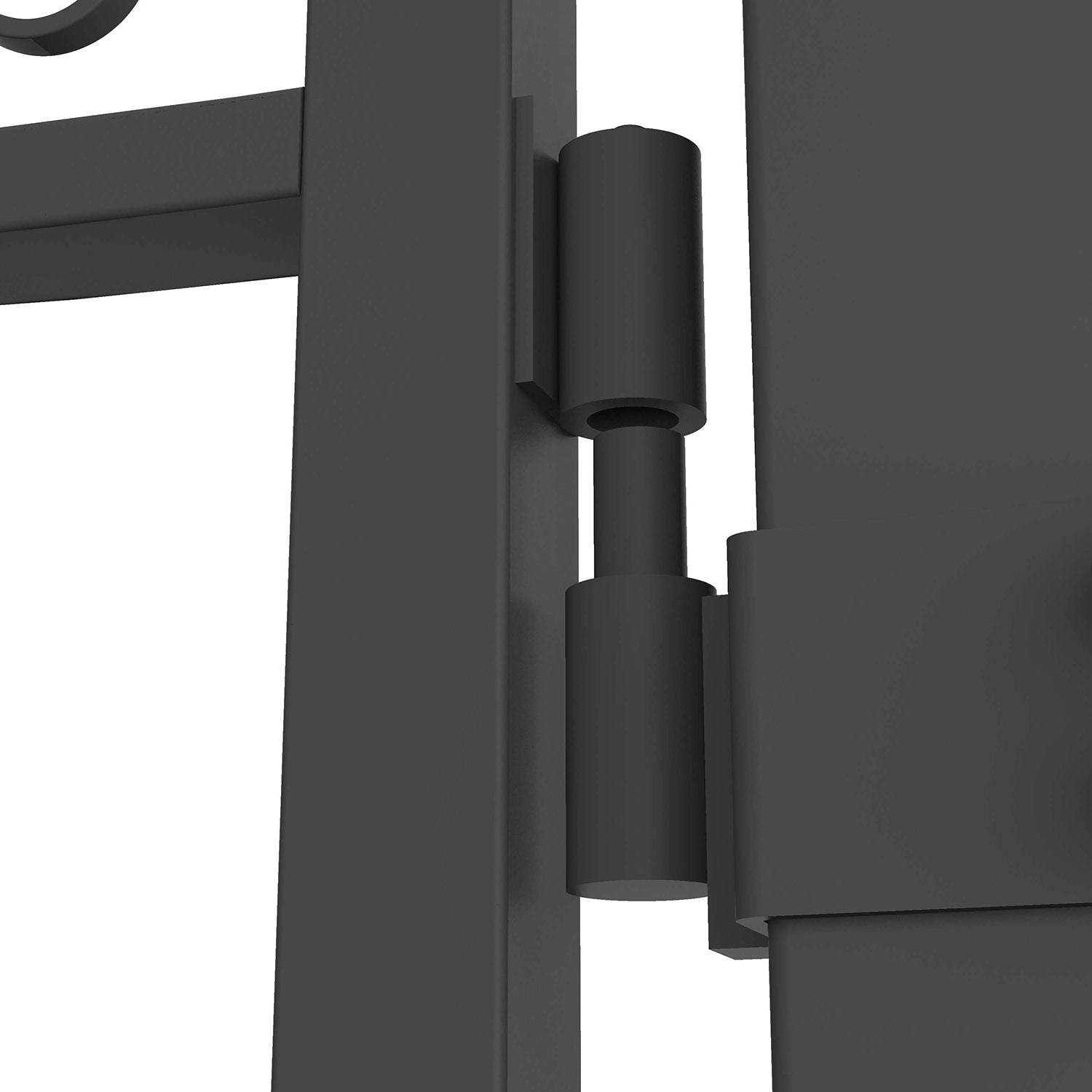 14x8 ft Steel Dual Swing Driveway Gate with Wider Goalposts