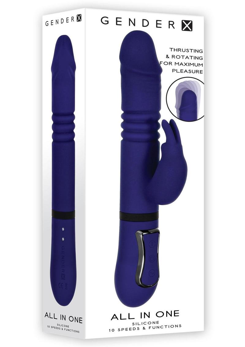 Gender X All-in-One Rechargeable Silicone Rabbit Vibrator