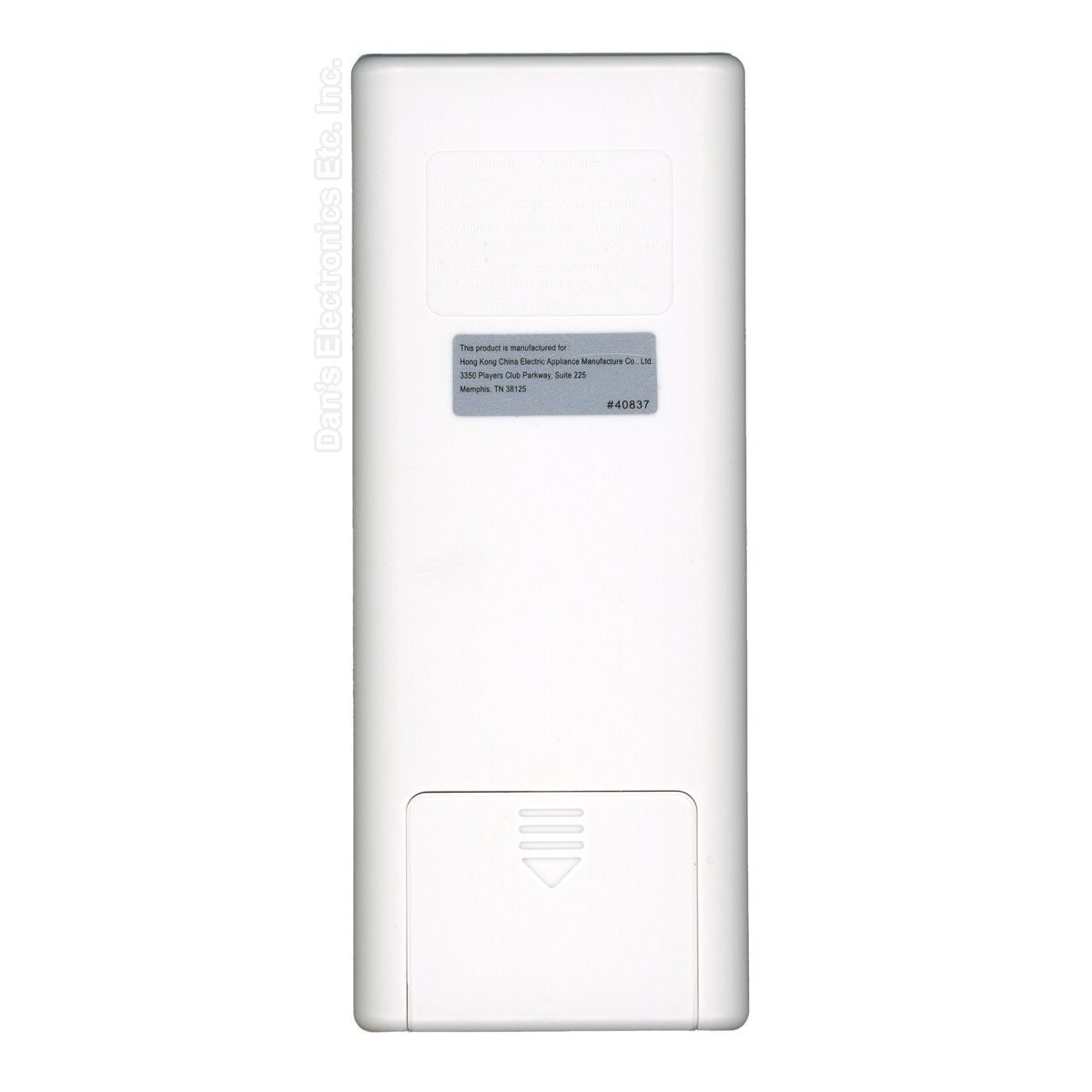 Substitute for TR123B KUJCE10901 304.17 Mhz Ceiling Fan Remote Control [63T-AC83T-KIT]