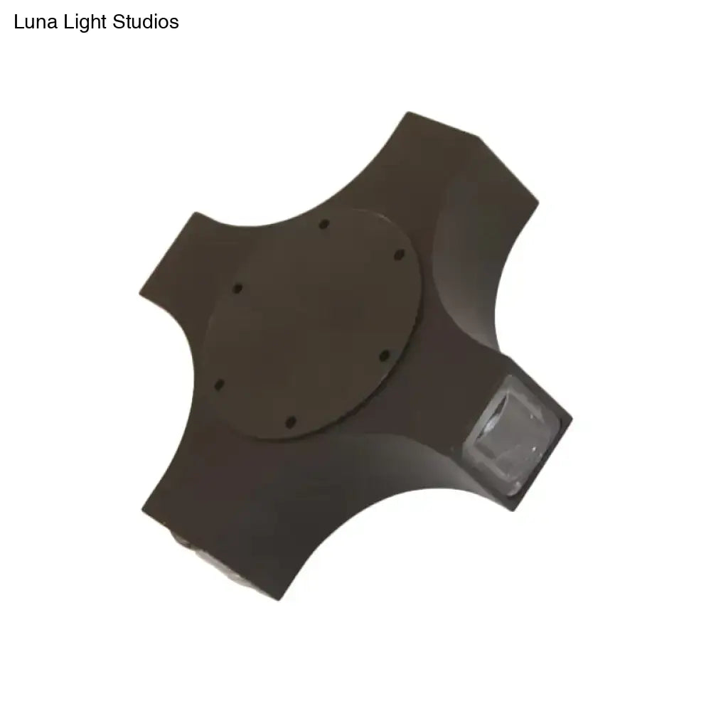 DecorBites™ Geometric Metallic Shade Black Wall Lamp - 3/4 Lights Corridor Sconce