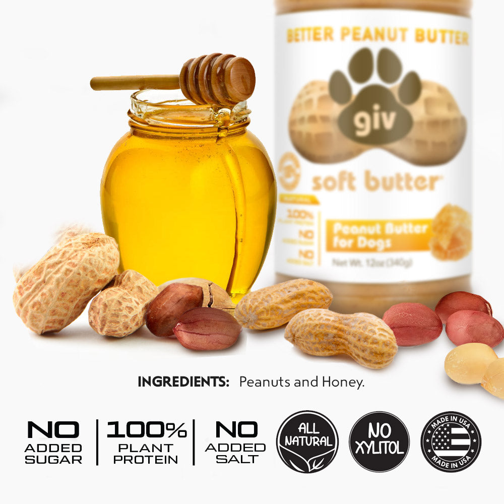 Dog Peanut Butter 4oz (3 Count) With Lick Mat