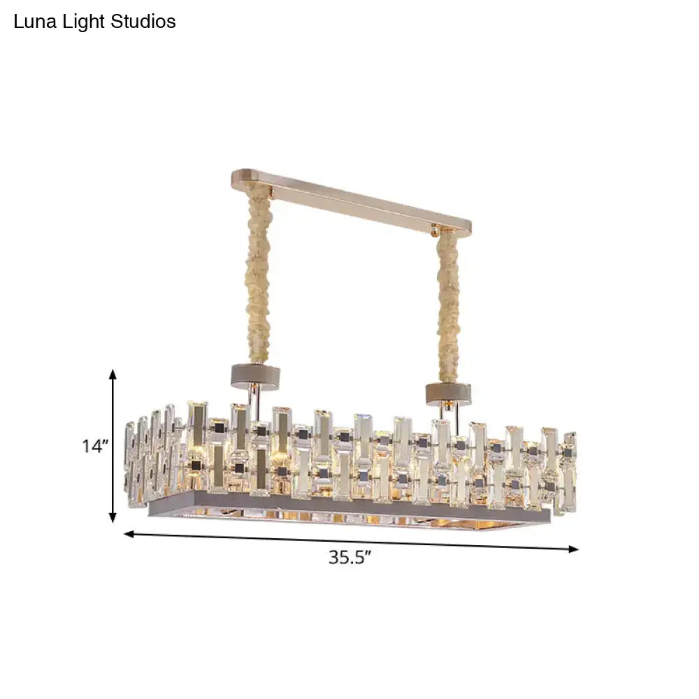 Gold Island Light 12-Bulb Crystal