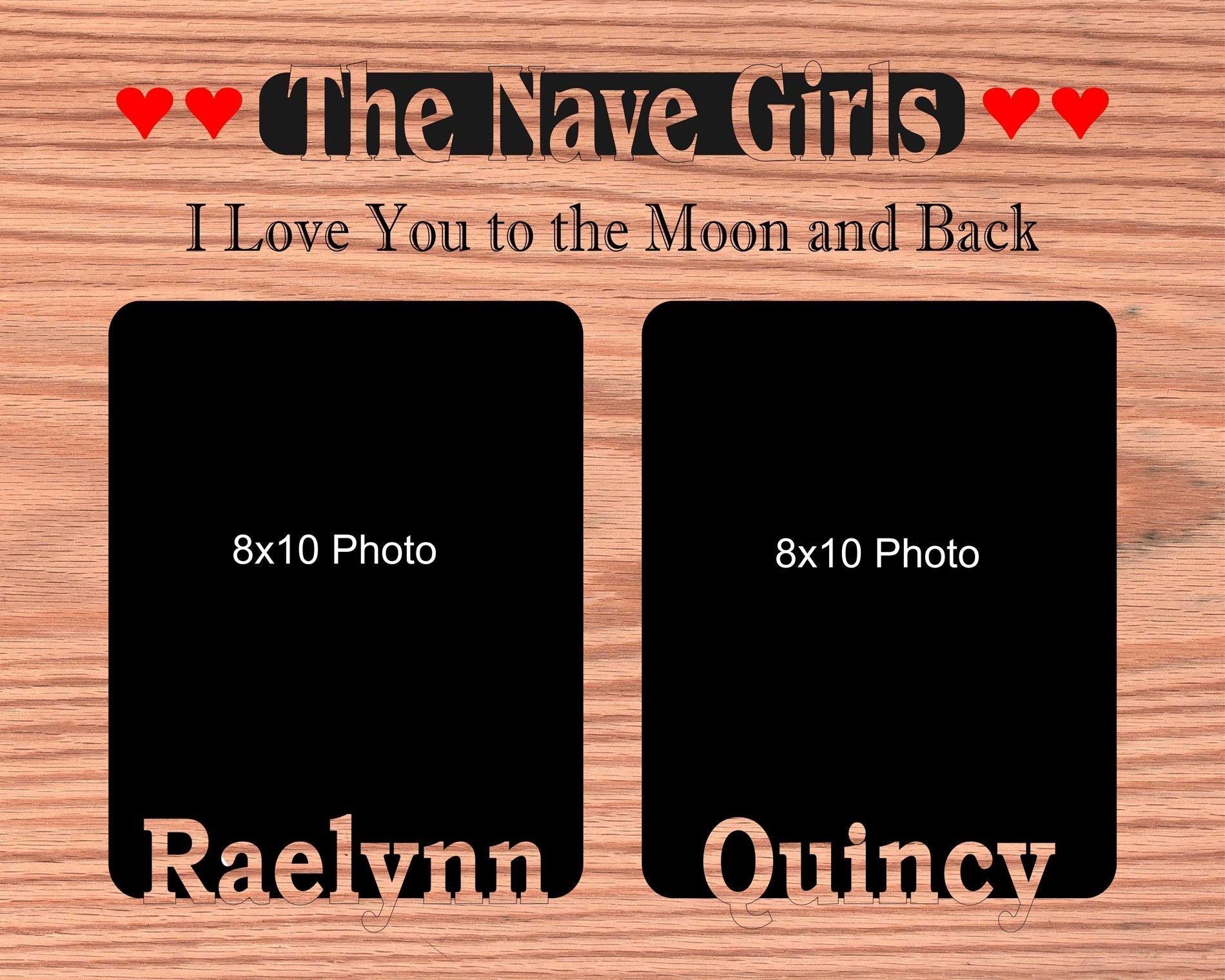 Grandkids Name Picture Frame 18x24