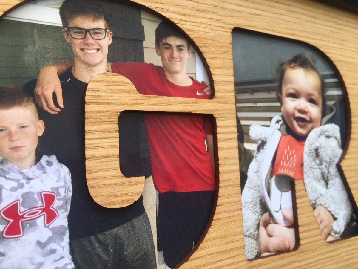 Grandkids Picture Frame - holds 4x6 Photos