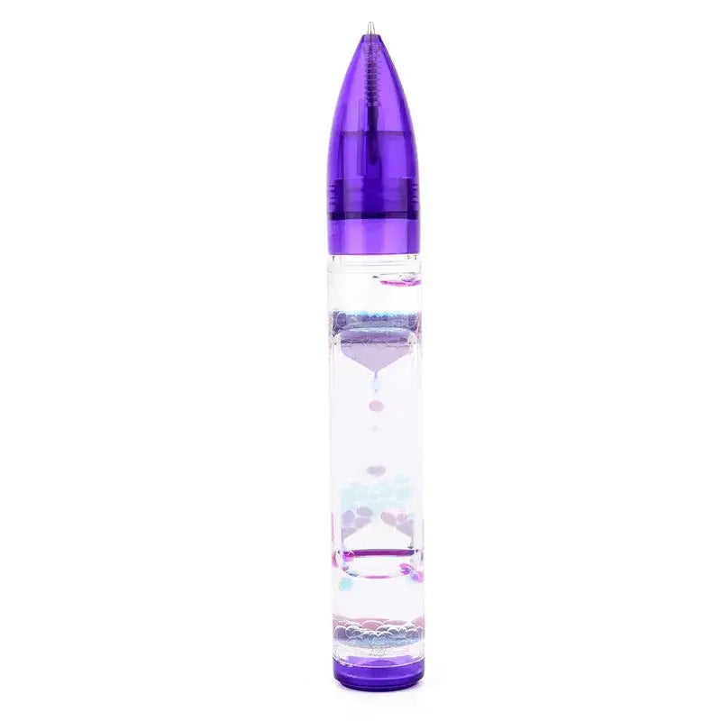 Green leaf liquid hourglass pen office and bedroom decompression decor