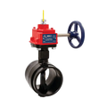 Grooved Butterfly Valve Wall Post for Fire Protection 300 psi