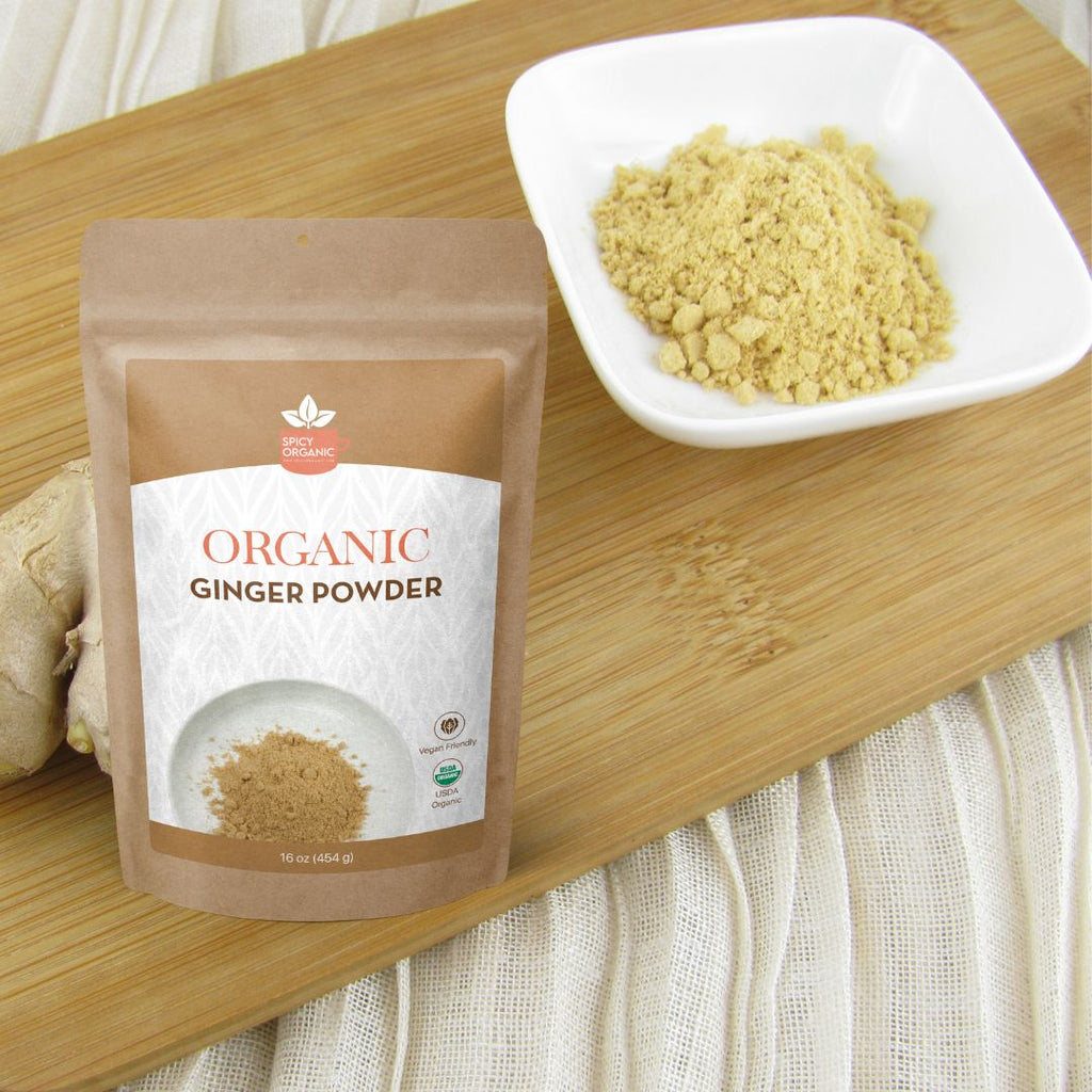 Organic Ginger Powder — USDA Certified, Non-GMO | Chai, Stir-Fries & Gingerbread