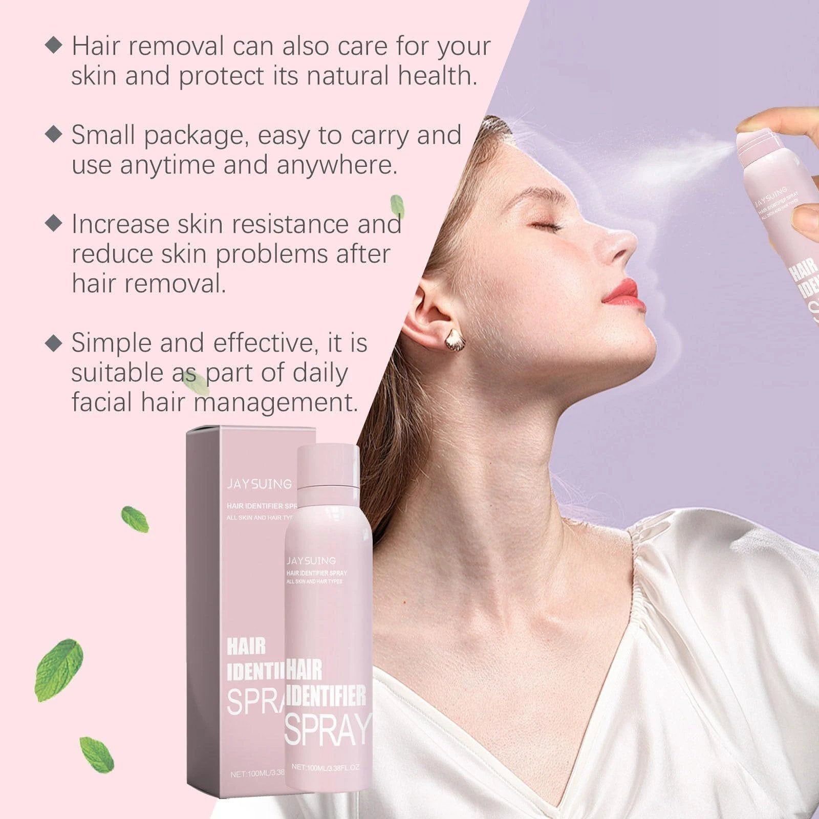 Hair Identifier Spray for Face Dermaplaning - Women's Grooming Tool