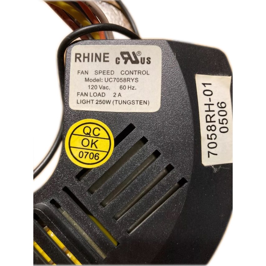 Substitute for Hampton Bay UC7058RYS Ceiling Fan Receiver [UC7058RKIT]
