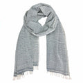 Handwoven Ethiopian Cotton Stripe Wrap Scarf Oversized