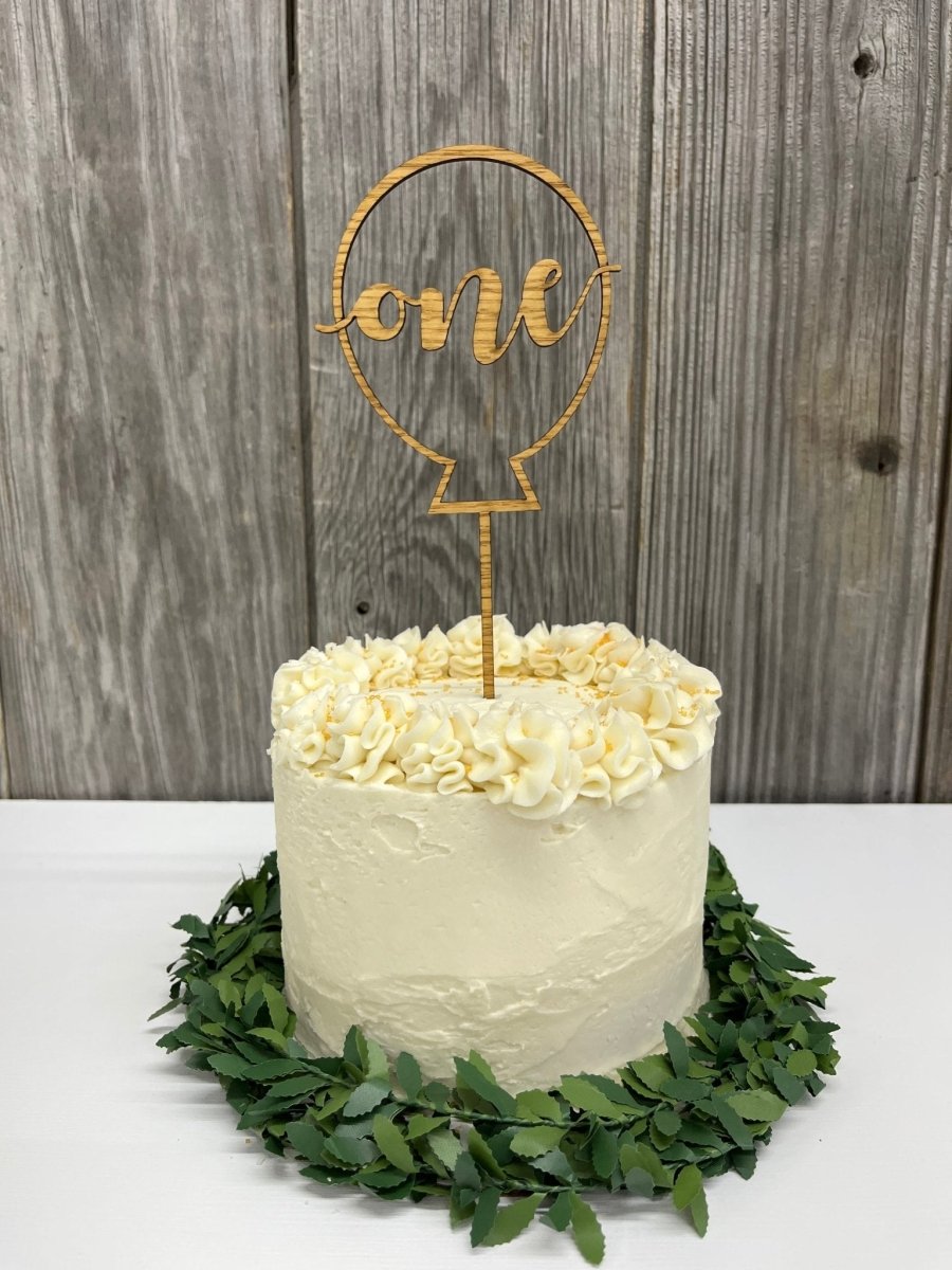 Happy Birthday Cake Topper - Balloon